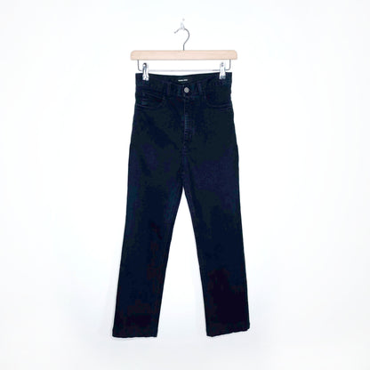 rachel comey bismark black high rise cropped jeans - size 4