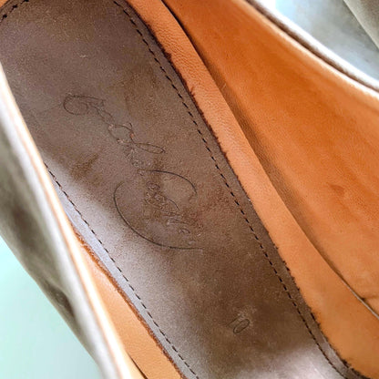 anthro rachel comey leather cut out wood clogs - size 10