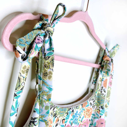 rachel roy tie-strap floral dress - size 6