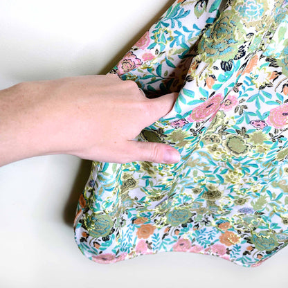 rachel roy tie-strap floral dress - size 6