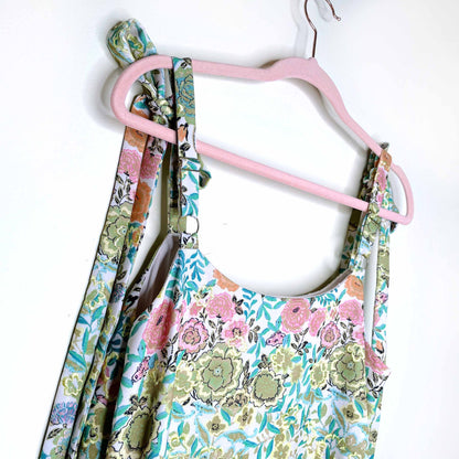 rachel roy tie-strap floral dress - size 6