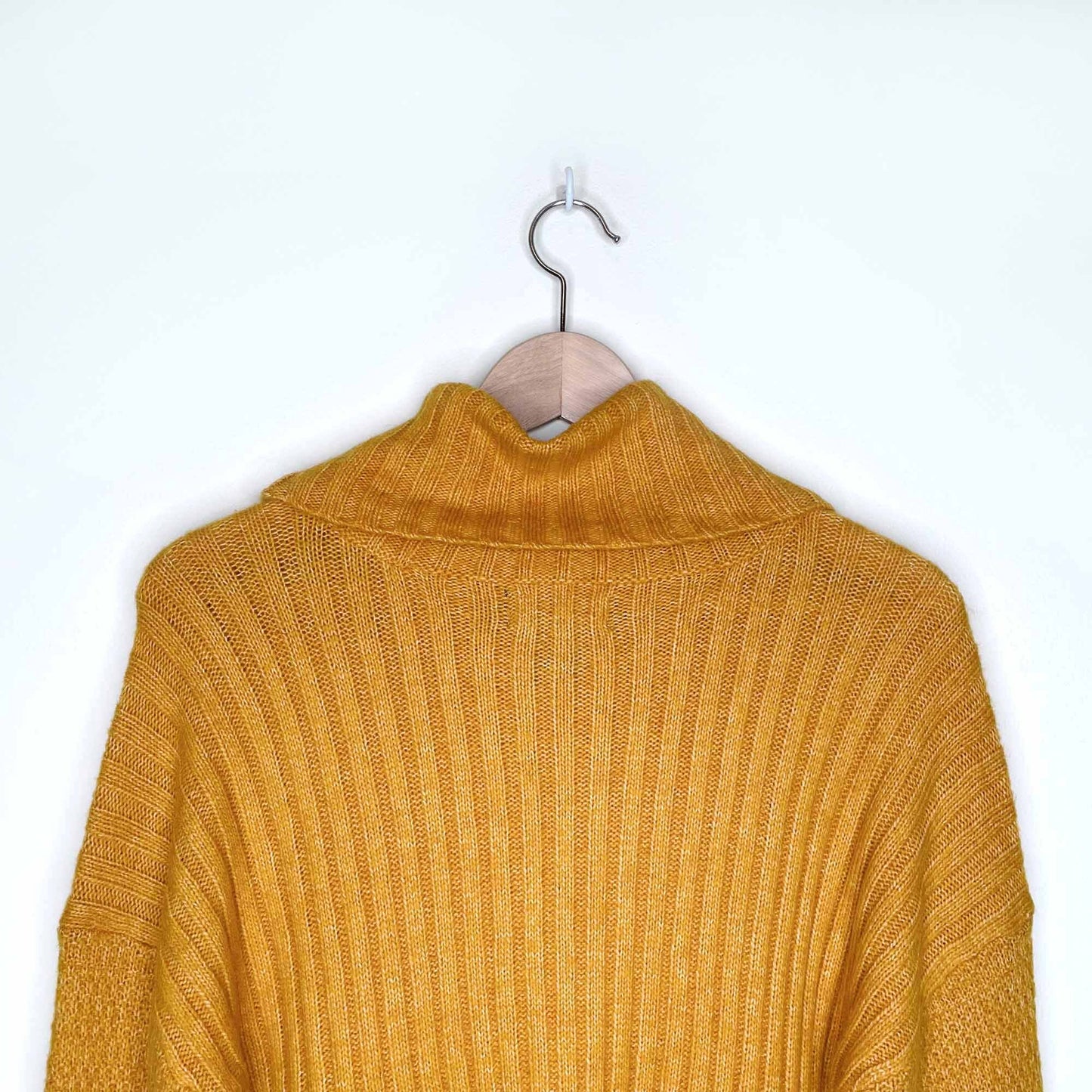 rachel zoe wool-blend mustard turtleneck sweater - size small