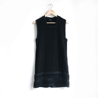 Rad Hourani unisex jersey dress with silk trim - size xs