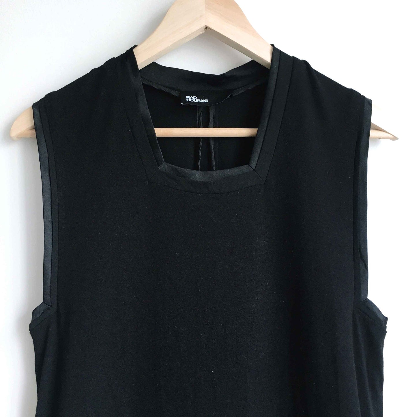 Rad Hourani unisex jersey dress with silk trim - size xs