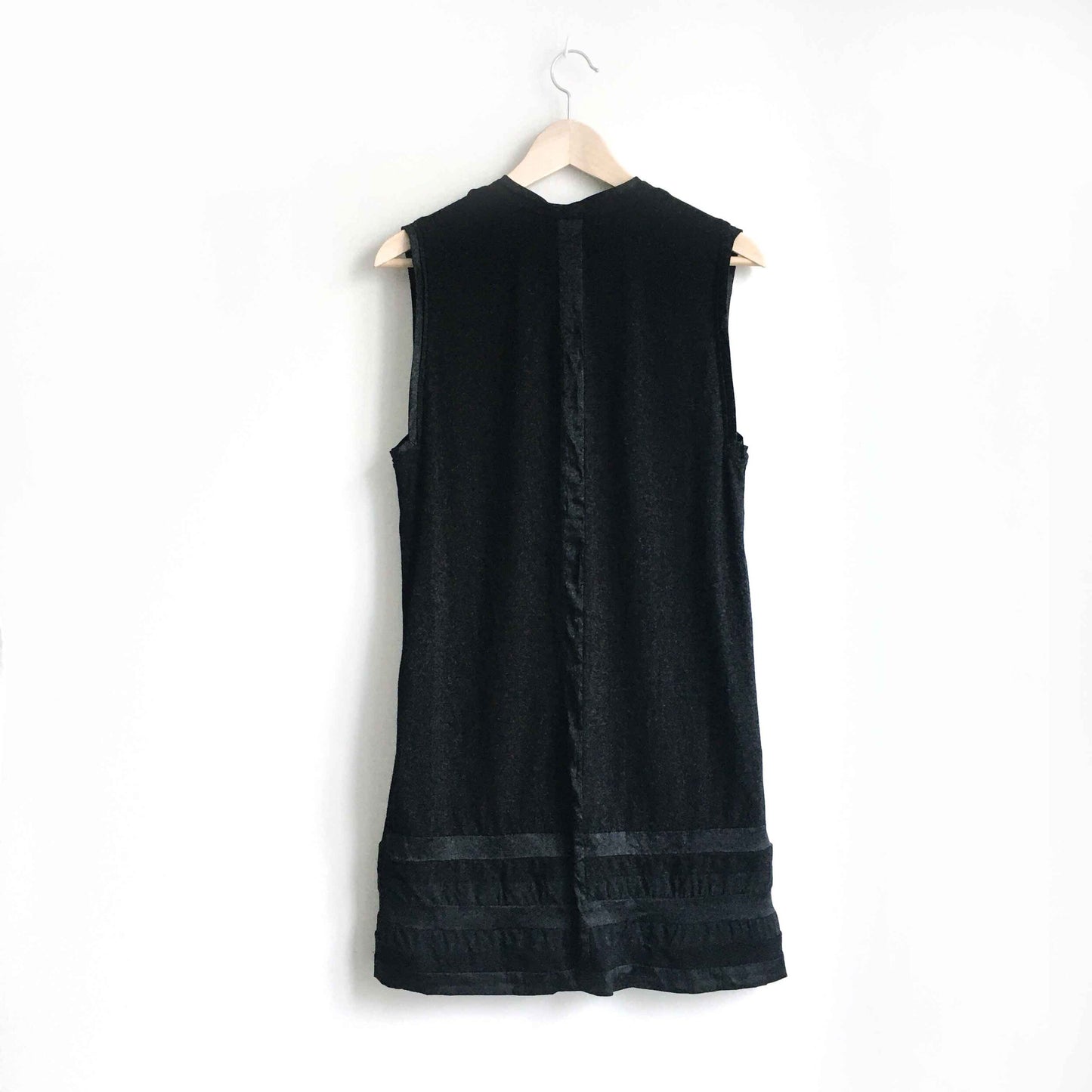 Rad Hourani unisex jersey dress with silk trim - size xs