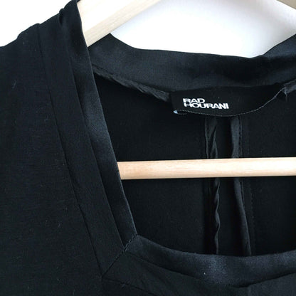 Rad Hourani unisex jersey dress with silk trim - size xs