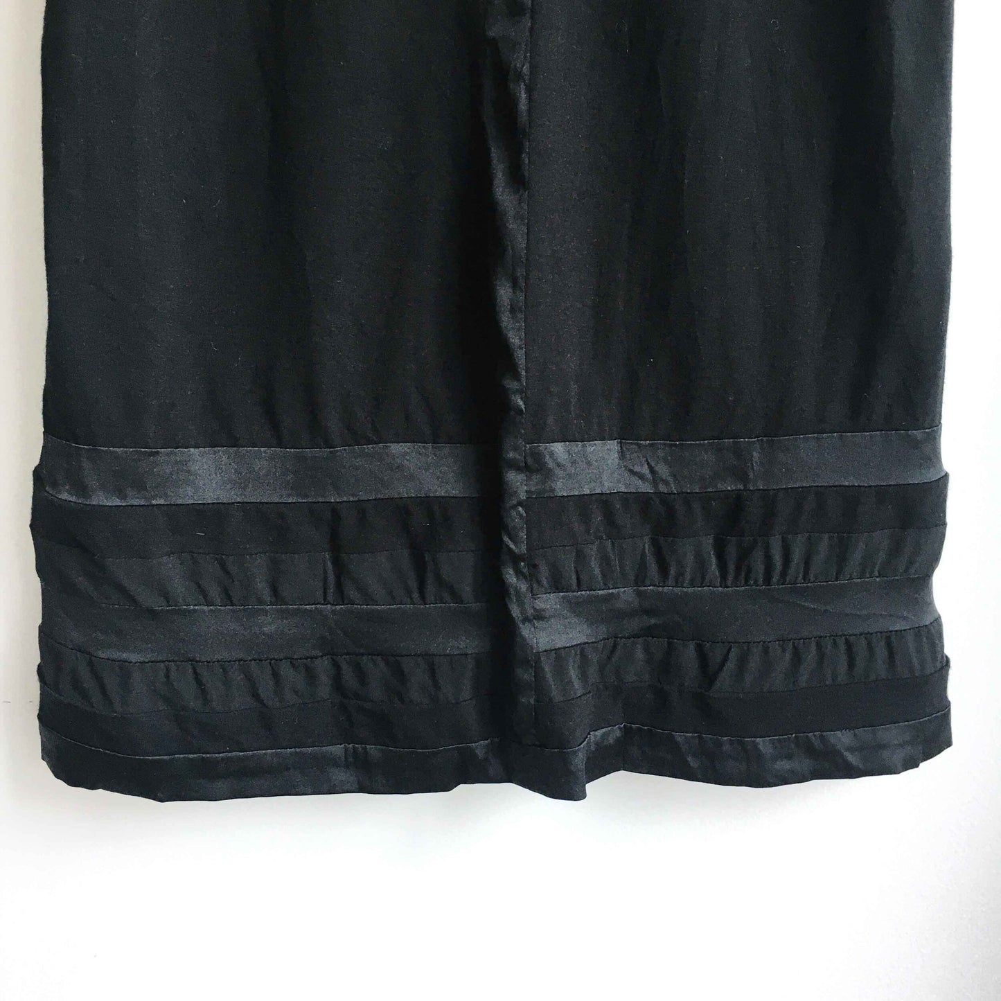 Rad Hourani unisex jersey dress with silk trim - size xs