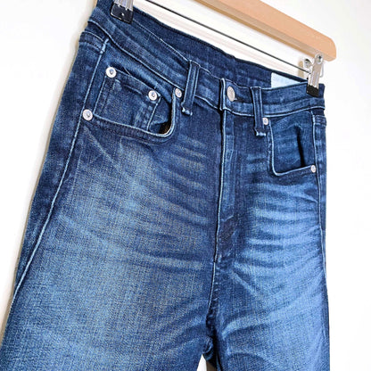 rag & bone justine anfield high rise zip cuff skinny jeans - size 27