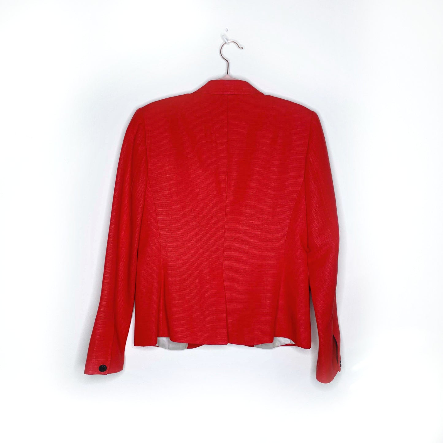 rag & bone orange bailey linen-blend blazer - size 4