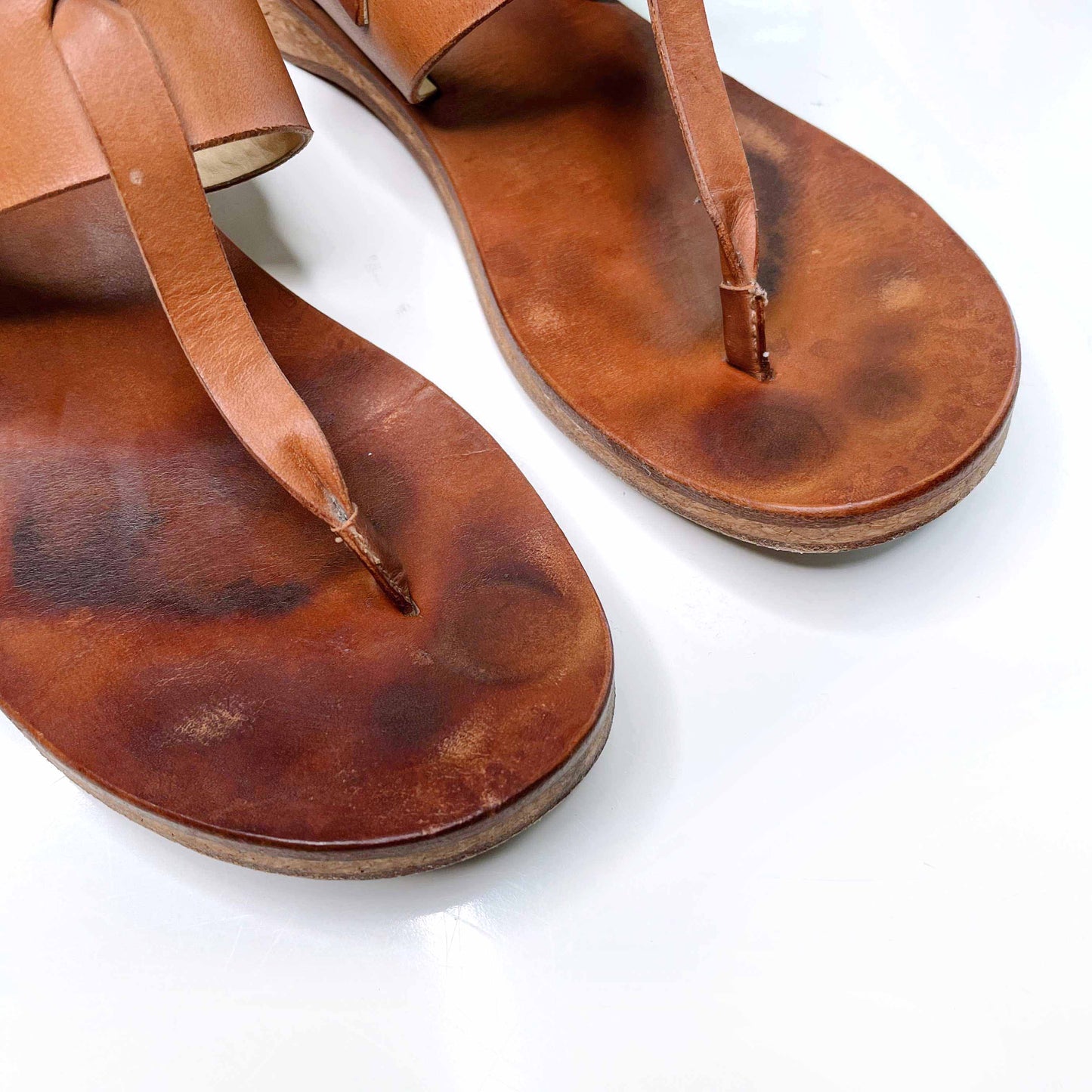 rag & bone leather quinn thong sandal - size 38