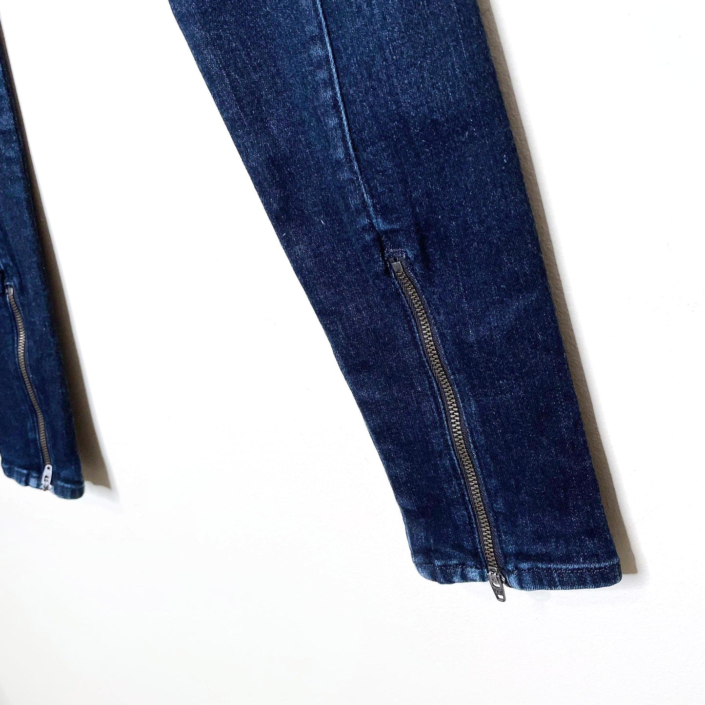 rag & bone justine anfield high rise zip cuff skinny jeans - size 27