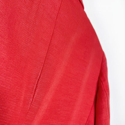 rag & bone orange bailey linen-blend blazer - size 4