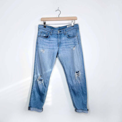 rag & bone for aritzia low rise boyfriend jean in bromley - size 29