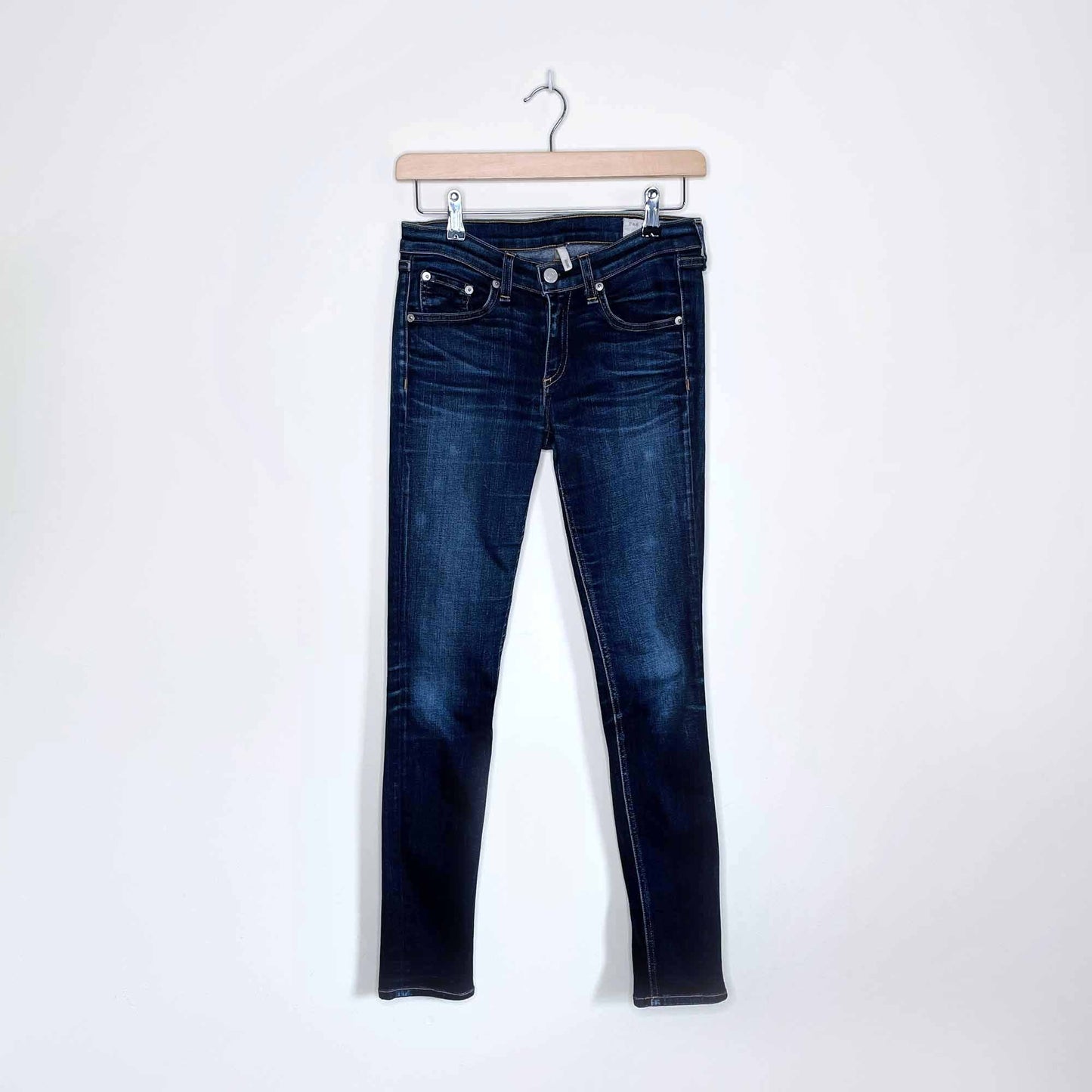 rag & bone skinny jeans in kensington wash - size 26