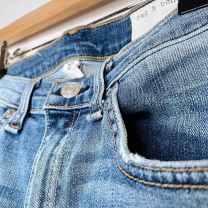 Rag &amp; Bone 10 inch crop flare painted - size 27