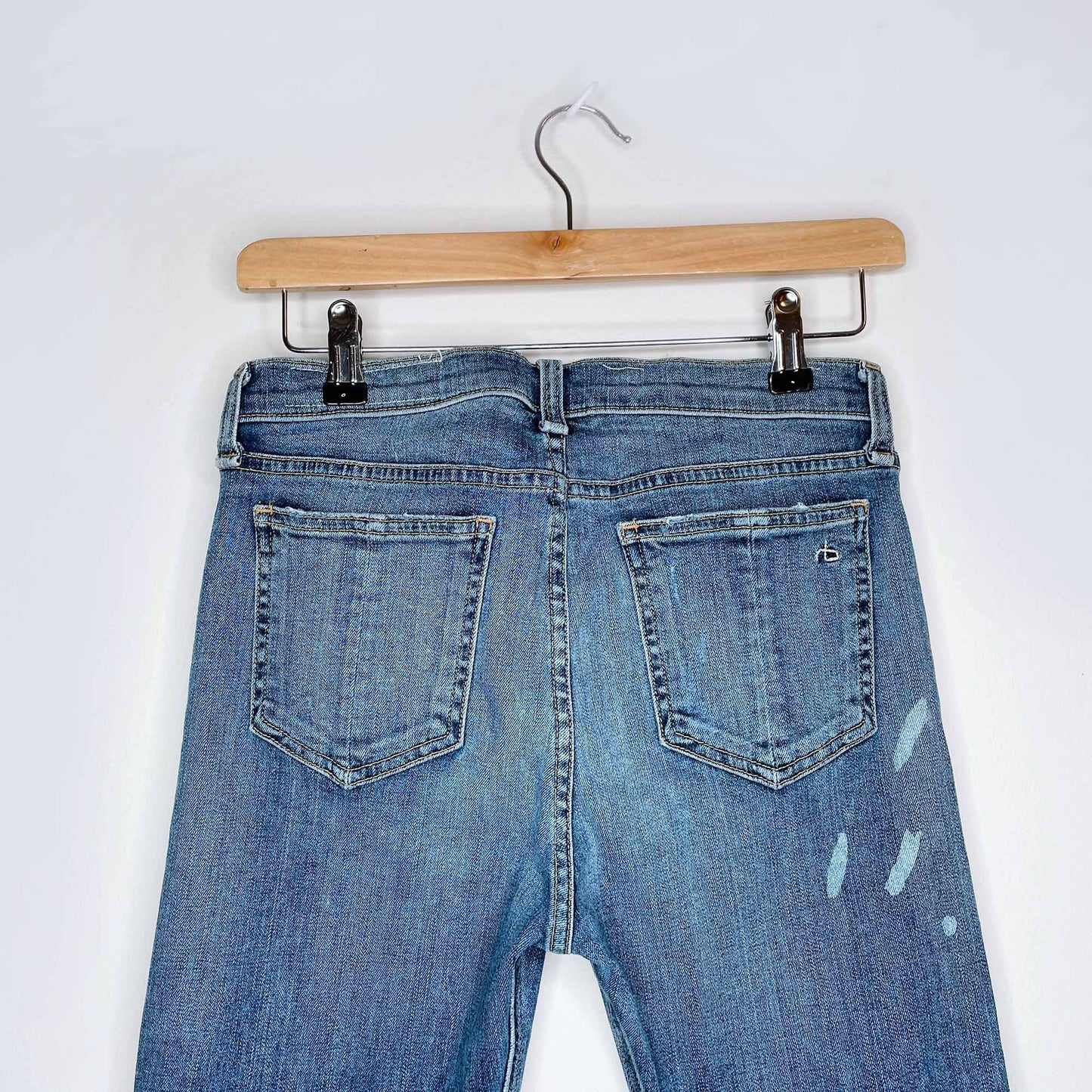 Rag &amp; Bone 10 inch crop flare painted - size 27