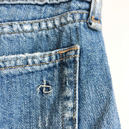Rag &amp; Bone distressed rolled hem boyfriend short - size 26