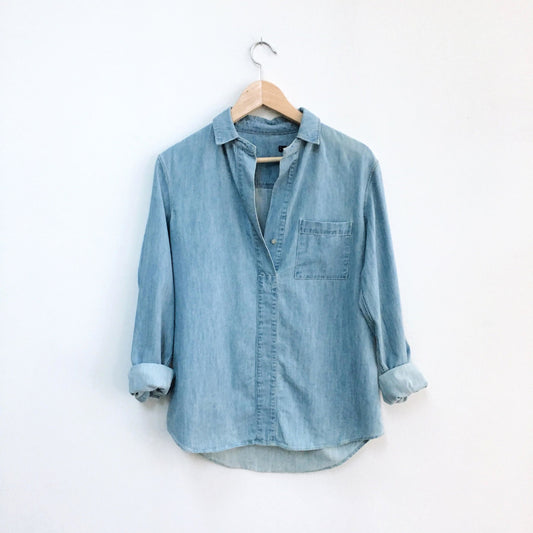 NWOT Rag &amp; Bone Leeds Chambray Shirt - size xs