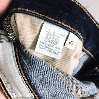 Rag &amp; bone Cigarette Straight - size 27x33
