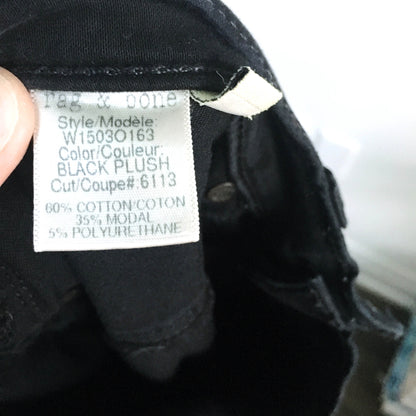 Rag &amp; Bone Legging in Black Plush - size 29