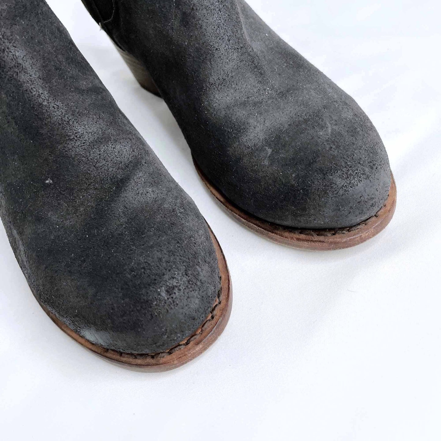 rag & bone durham brushed leather harness boot - size 38