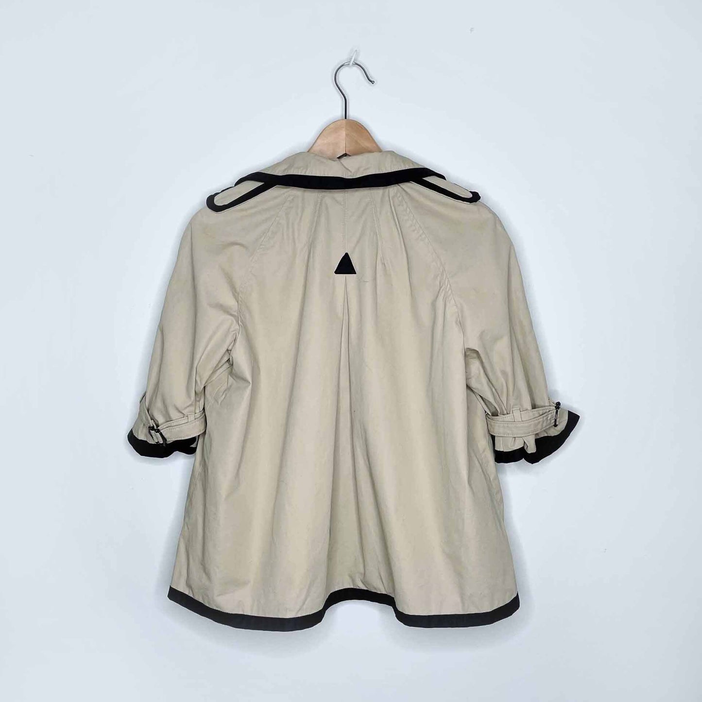 rag &amp; bone 3/4 sleeve short trench coat - size 8