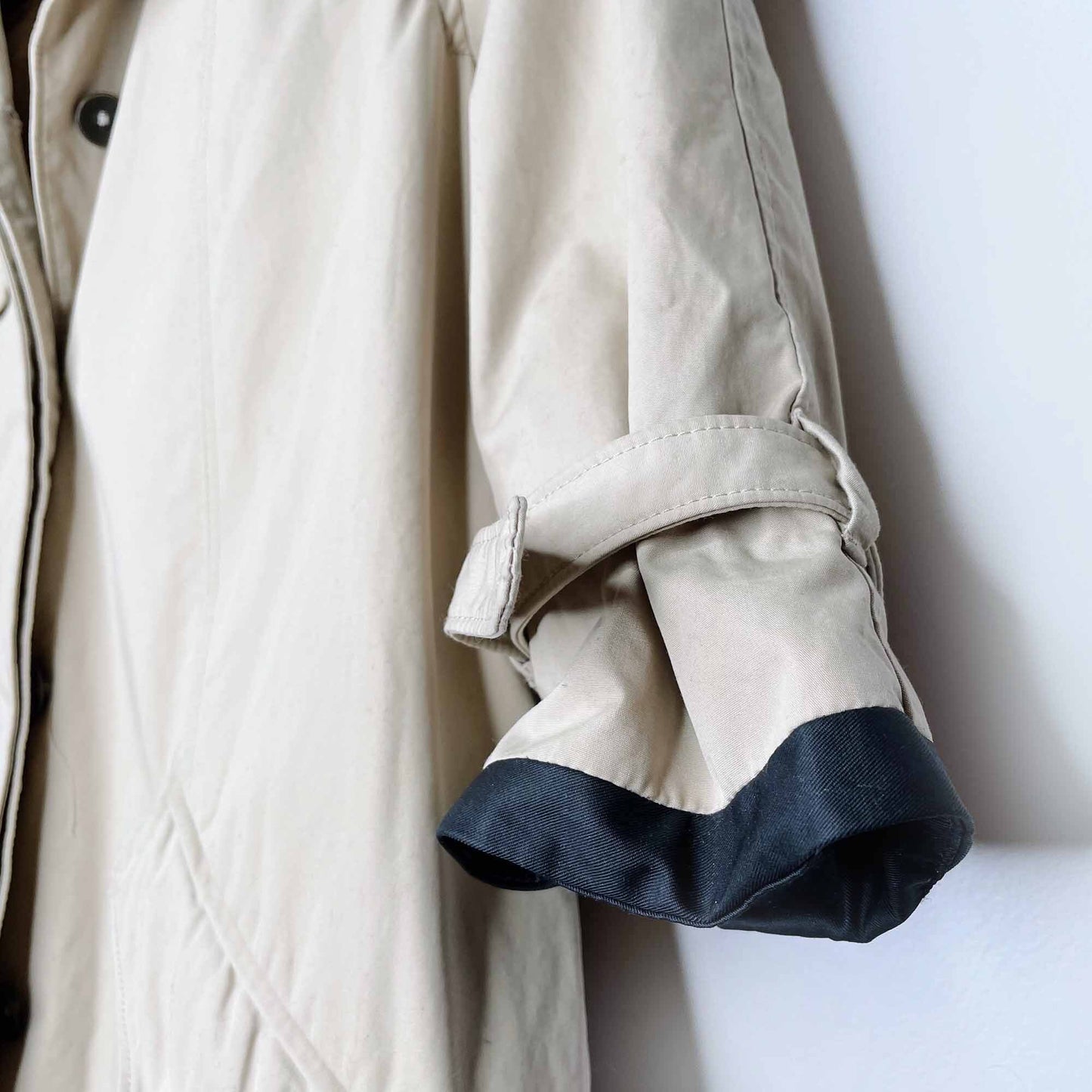 rag &amp; bone 3/4 sleeve short trench coat - size 8