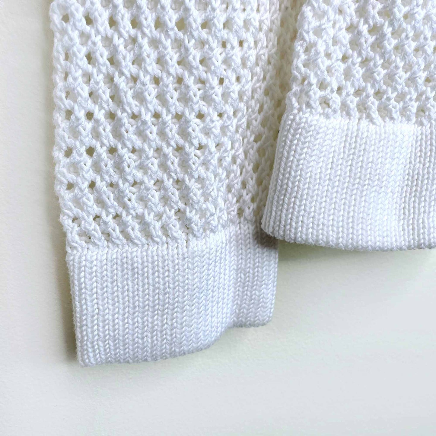 rag & bone cotton v-neck loose knit sweater - size small