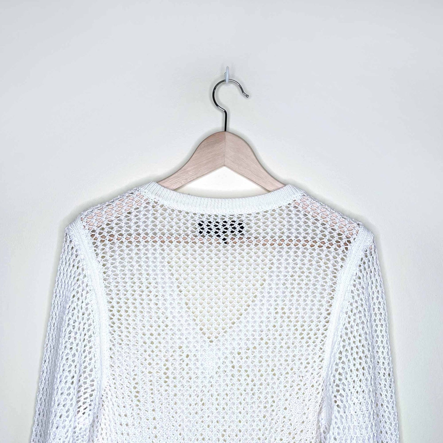 rag & bone cotton v-neck loose knit sweater - size small