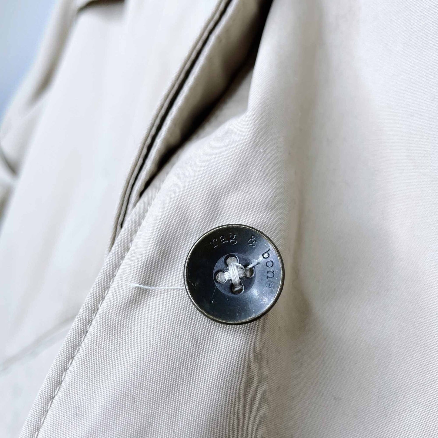 rag &amp; bone 3/4 sleeve short trench coat - size 8
