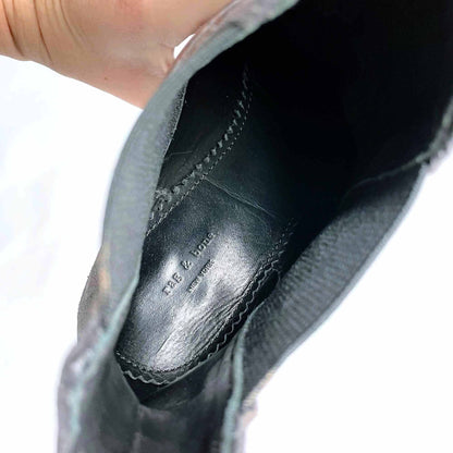 rag & bone durham brushed leather harness boot - size 38