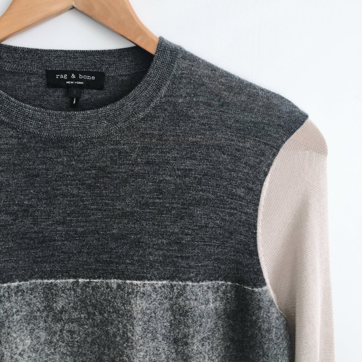 Rag &amp; Bone 'Marissa' Merino Wool Crewneck Sweater - size Small