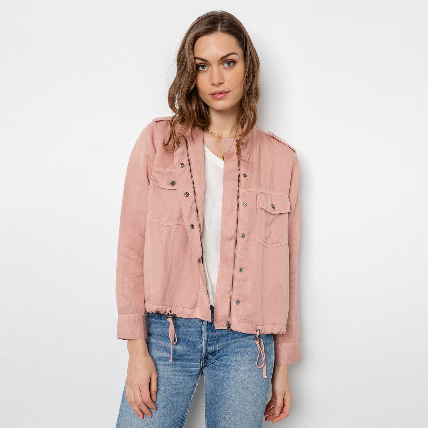 rails collins pink utility jacket - size small
