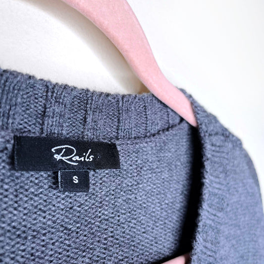 rails perci cotton-cashmere jungle cat sweater - size small