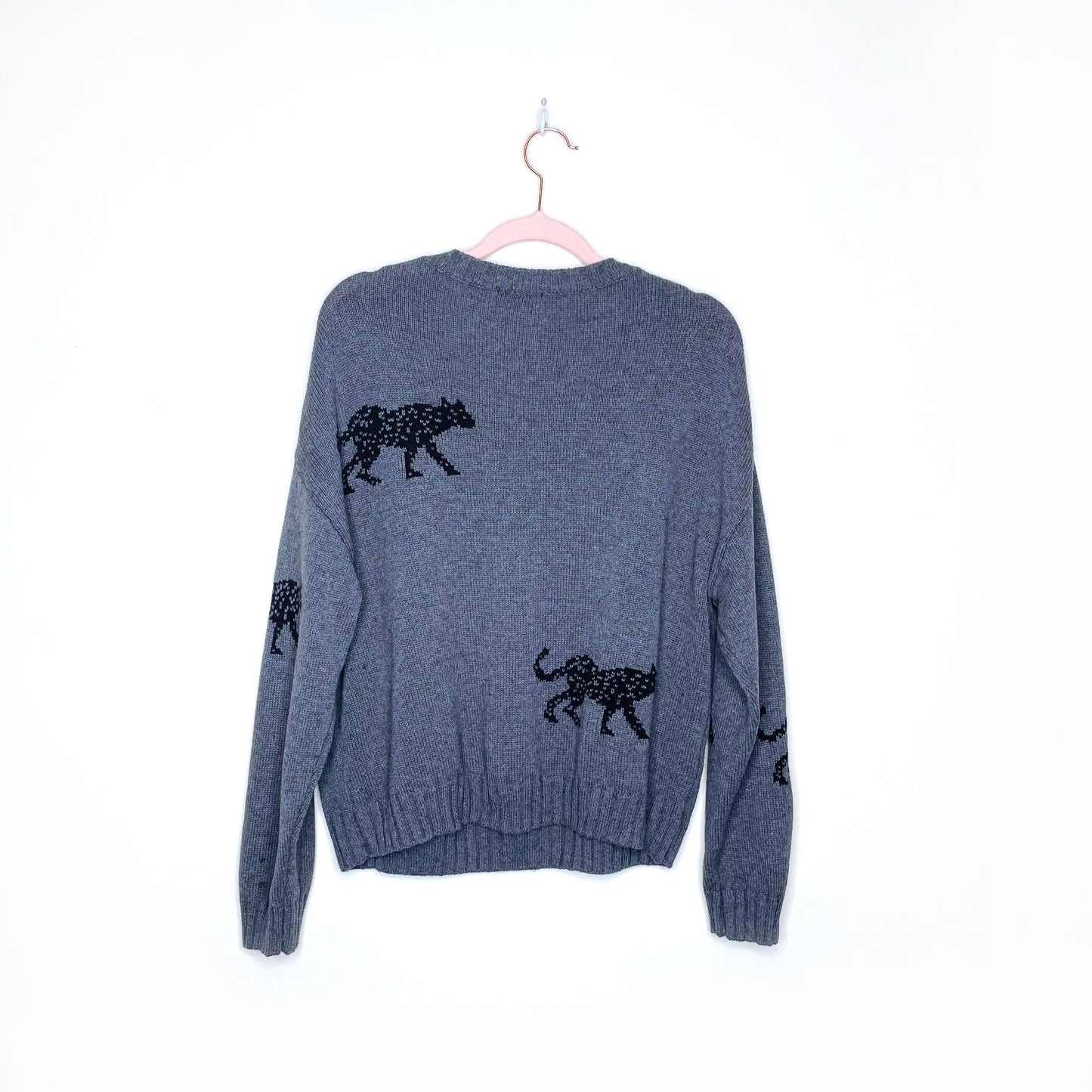 rails perci cotton-cashmere jungle cat sweater - size small