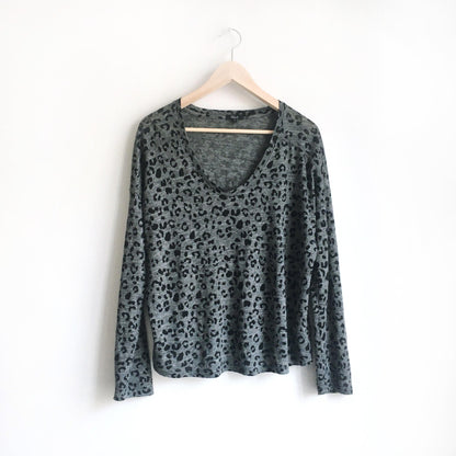 NWOT Rails Sami Leopard linen tee - size Medium