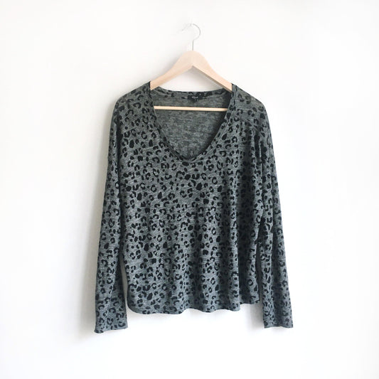 NWOT Rails Sami Leopard linen tee - size Medium