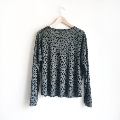 NWOT Rails Sami Leopard linen tee - size Medium