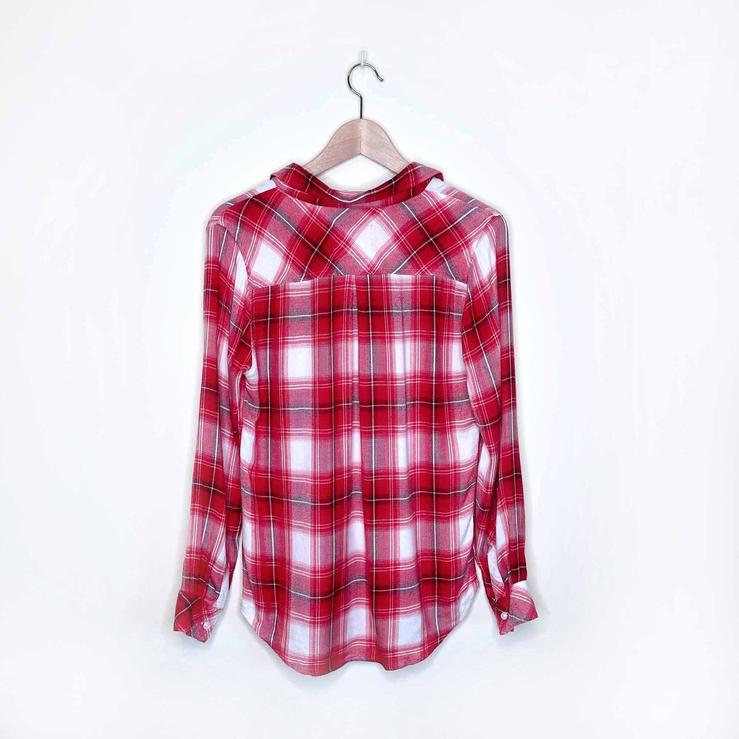 rails red plaid hunter button down - size small