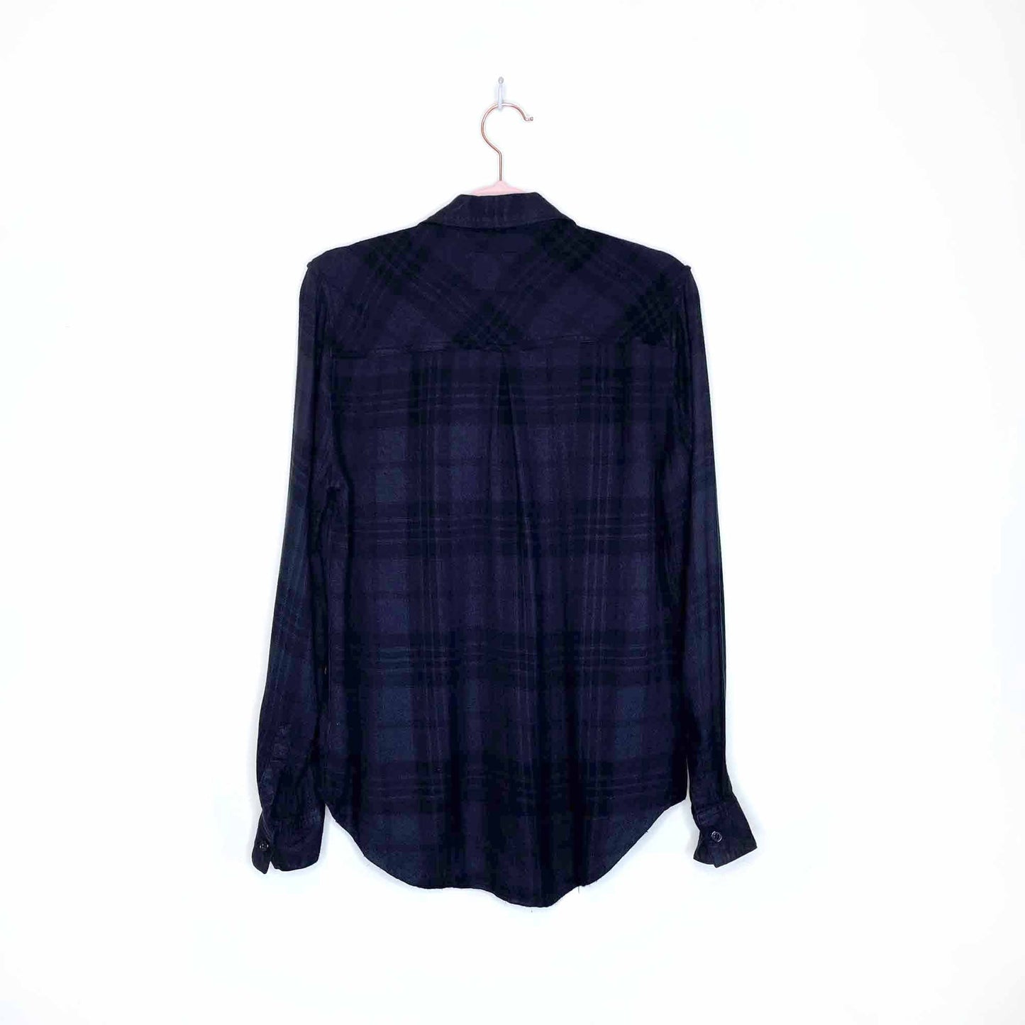 rails hunter plaid button down in charcoal shadow - size small