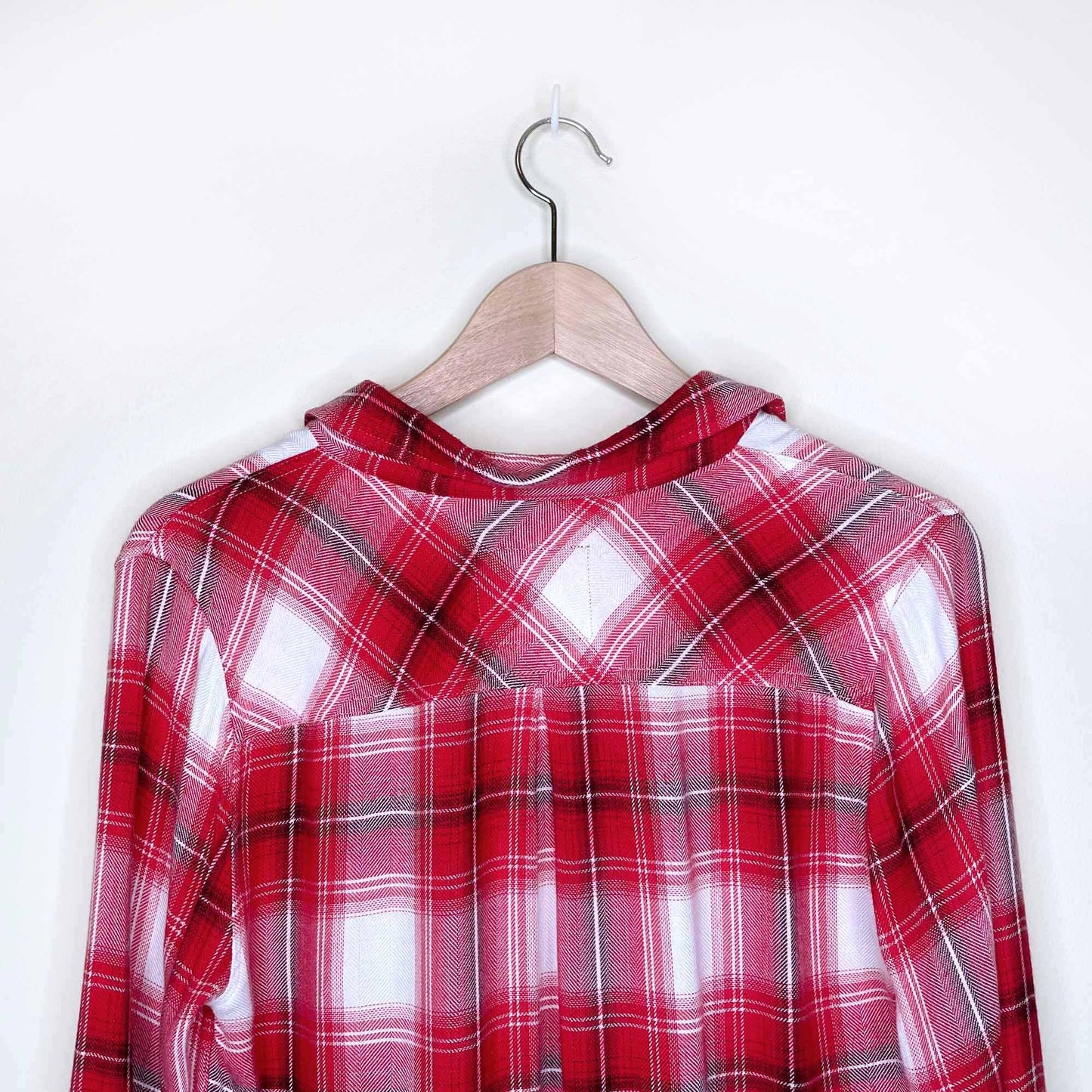 rails red plaid hunter button down - size small