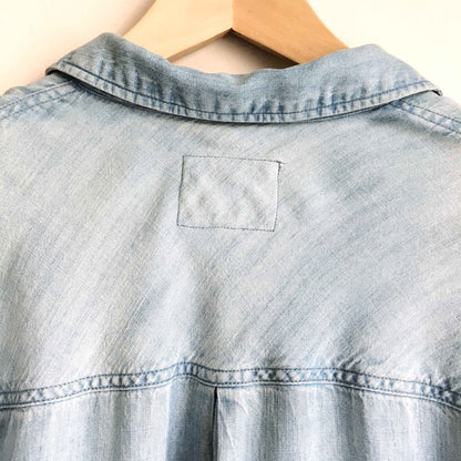 Rails Chandler rose embroidered chambray button down - size xs