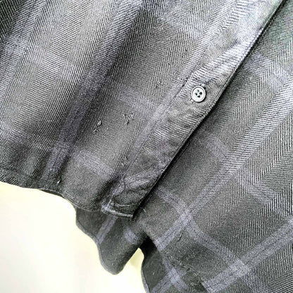 rails hunter plaid buttondown in charcoal / shadow - size medium