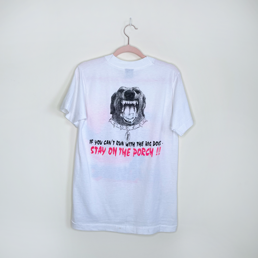 vintage 90s signed rambo monster truck tee - size small