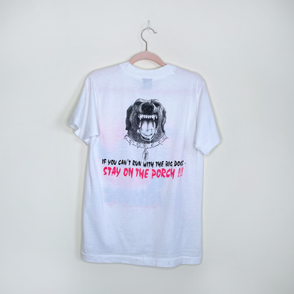 vintage 90s signed rambo monster truck tee - size small