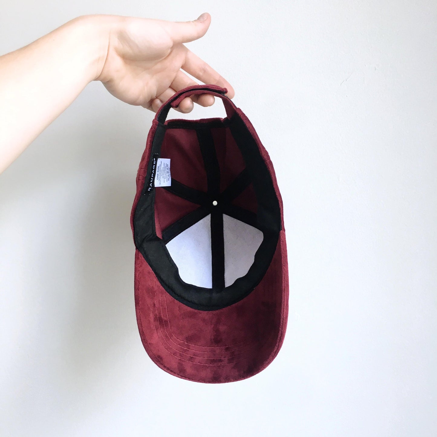 rampage red velvet baseball cap - OS