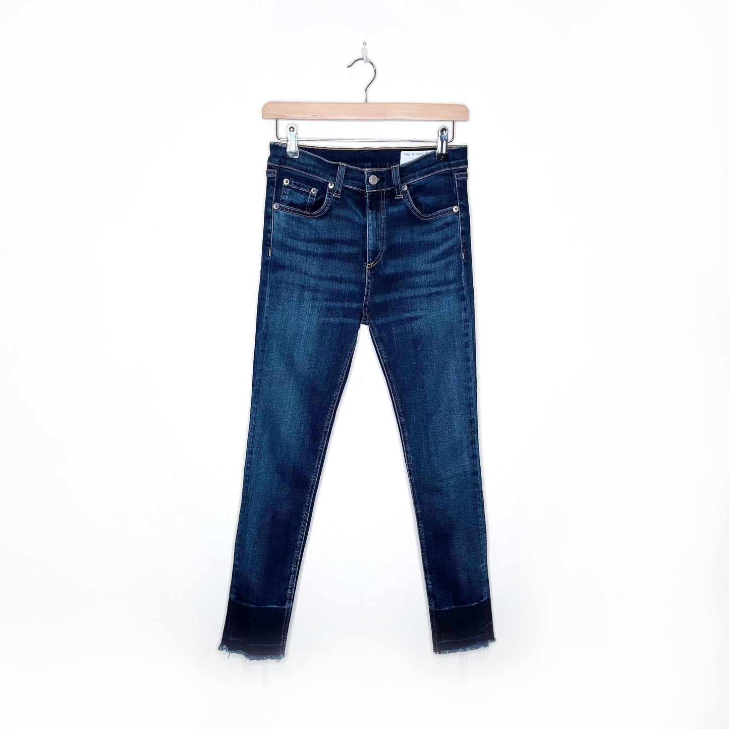 rag & bone 10" capri jeans in stanwix - size 27