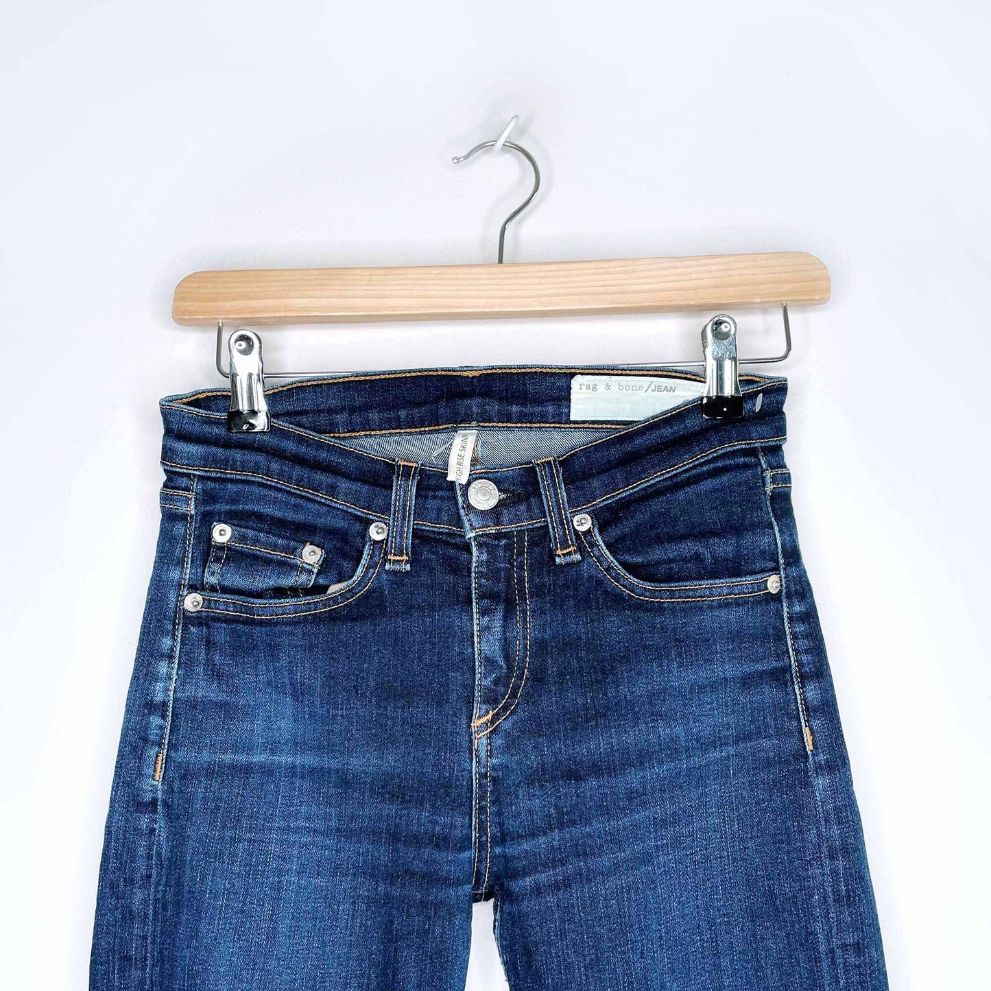 rag &amp; bone heritage high rise skinny  jeans - size 26