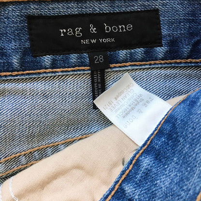 Rag &amp; Bone Moss high waisted cut-off denim skirt - size 28