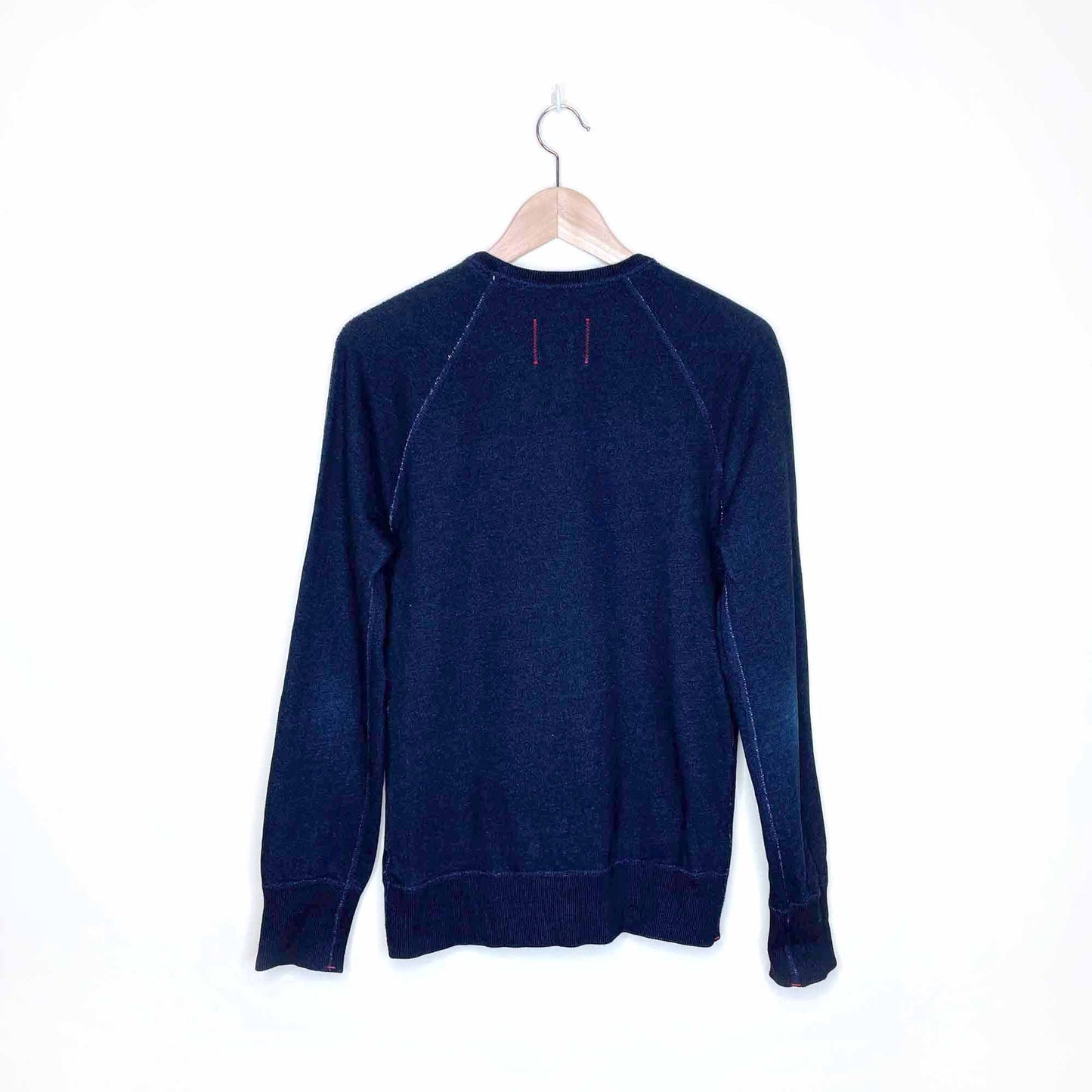 club monaco x reigning champ logo crest crewneck sweatshirt - size xs